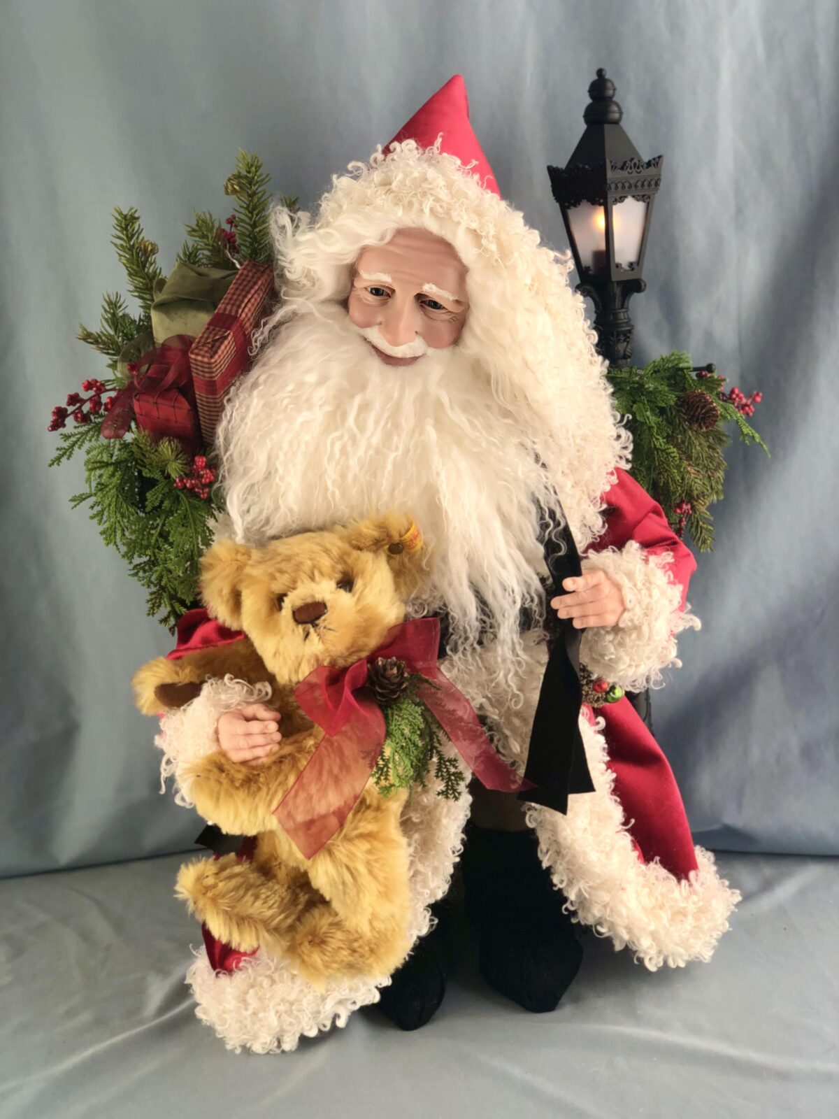 Small Collectable Handcrafted Santa Figures 